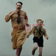 Hitler and Jojo (Taika Waititi and Roman Griffin Davis) in Jojo Rabbit.